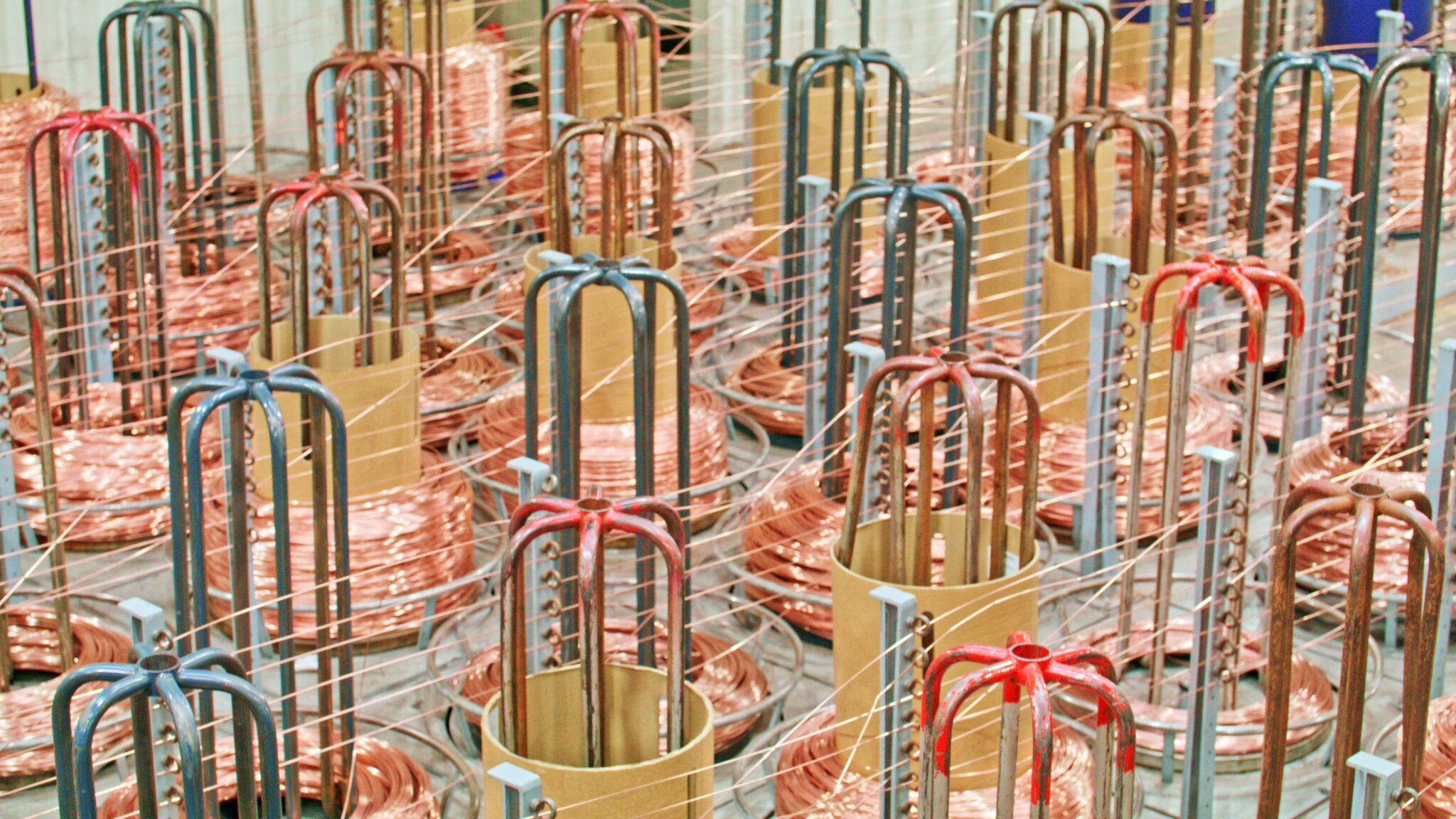 Copper washed wire